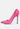 hornet high heeled satin pump sandals in fuchsia#color_fuchsia