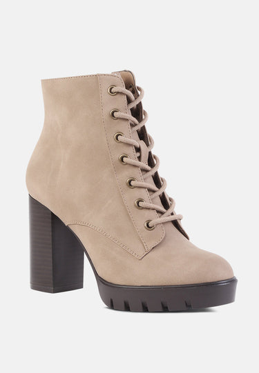 Isidora High Heel Platform Lace-Up Anke Boots