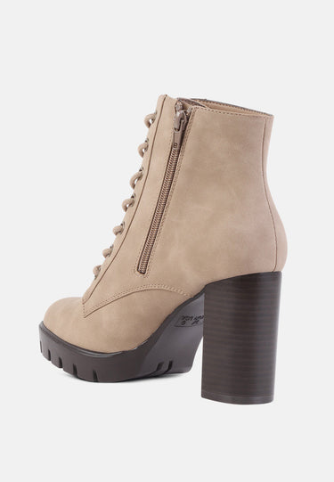 Isidora High Heel Platform Lace-Up Anke Boots