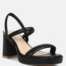 JOSLYN Slingback Block Heel Sandals in Black#color_black