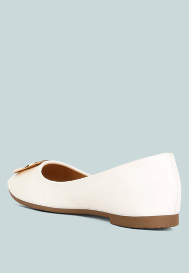 karder brooch detail ballet flats#color_white