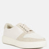 KJAER Dual Tone Leather Sneakers#color_white-Off-white