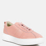 MAGULL Solid Lace Up Leather Sneakers#color_pink