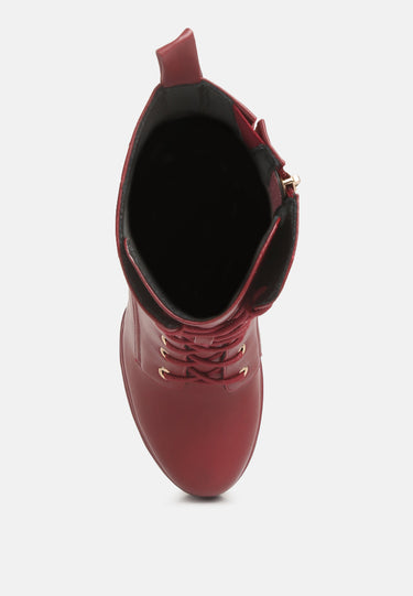 meows faux leather high heeled ankle boots#color_burgundy