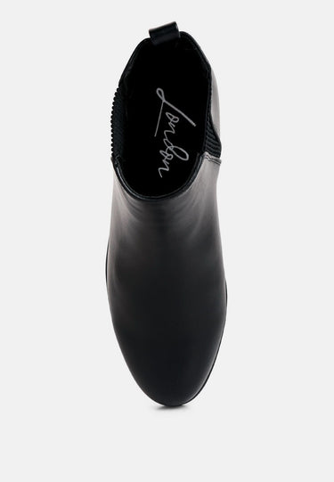 Metallic Sling Detail Chelsea Boots by MODE