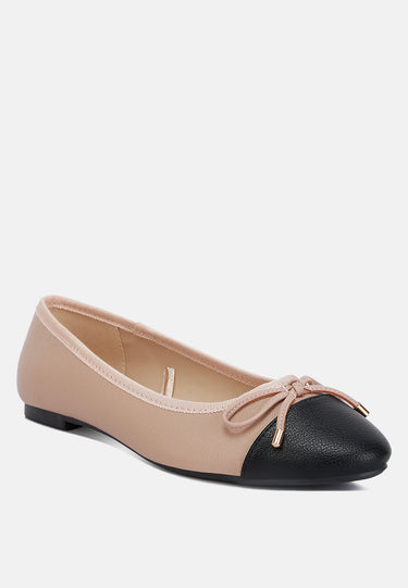 Minato Two Tone Ballet Flats by RAG