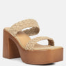 Misaki Woven Suede Strap Platform Sandals in Beige#color_beige