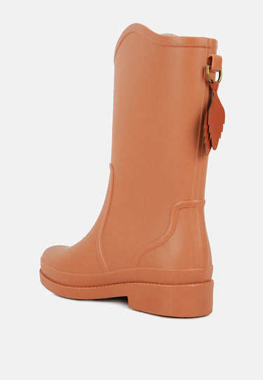 overcloud stylish high rainboots#color_tan