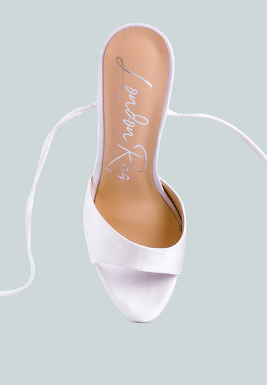 Passion Fruit Dramatic Platform Lace-Up Heel Sandals by Mode