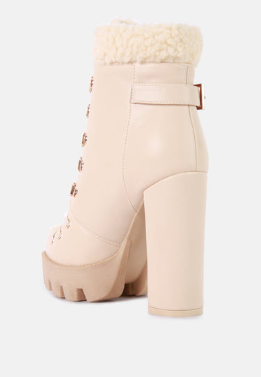 pines faux fur collared platform ankle boots#color_beige
