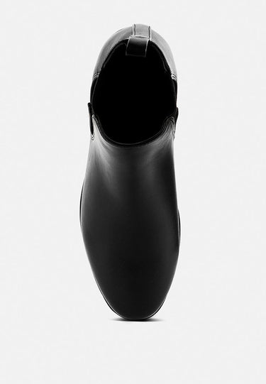Plush Metal Sling Chelsea Boots