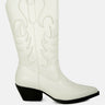 ponsies embroidered cowboy boots#color_ecru
