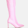 prinkles quilted high italian block heeled calf boots#color_pink