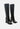 quilt knee high block heeled boots#color_black