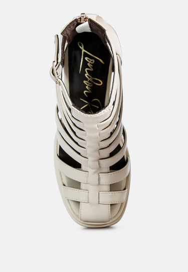 rielle high platfrom cage bootie sandal#color_beige