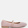 sassie pearl embellished ballerina flats#color_pink