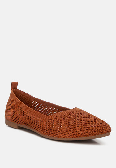 Selaris Fly Knit Slip on Ballerinas