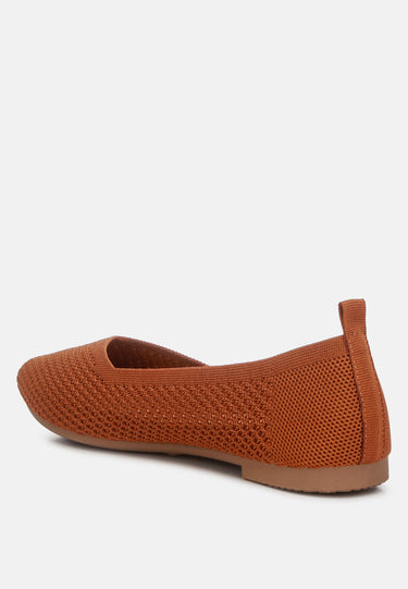 Selaris Fly Knit Slip on Ballerinas