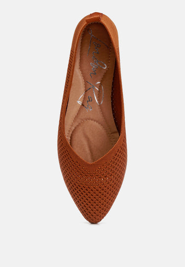 Selaris Fly Knit Slip on Ballerinas