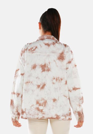 Tie Dye Long Sleeve Shacket by Mode