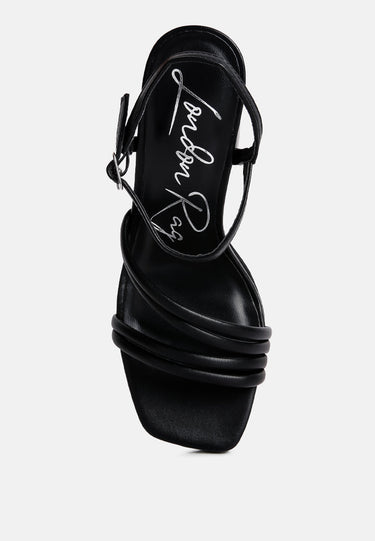 Whiskers High Heel Platform Strappy Sandals by Mode
